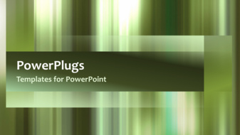 PowerPoint Template - Abstract video template of green gradient stripes moving in and out.